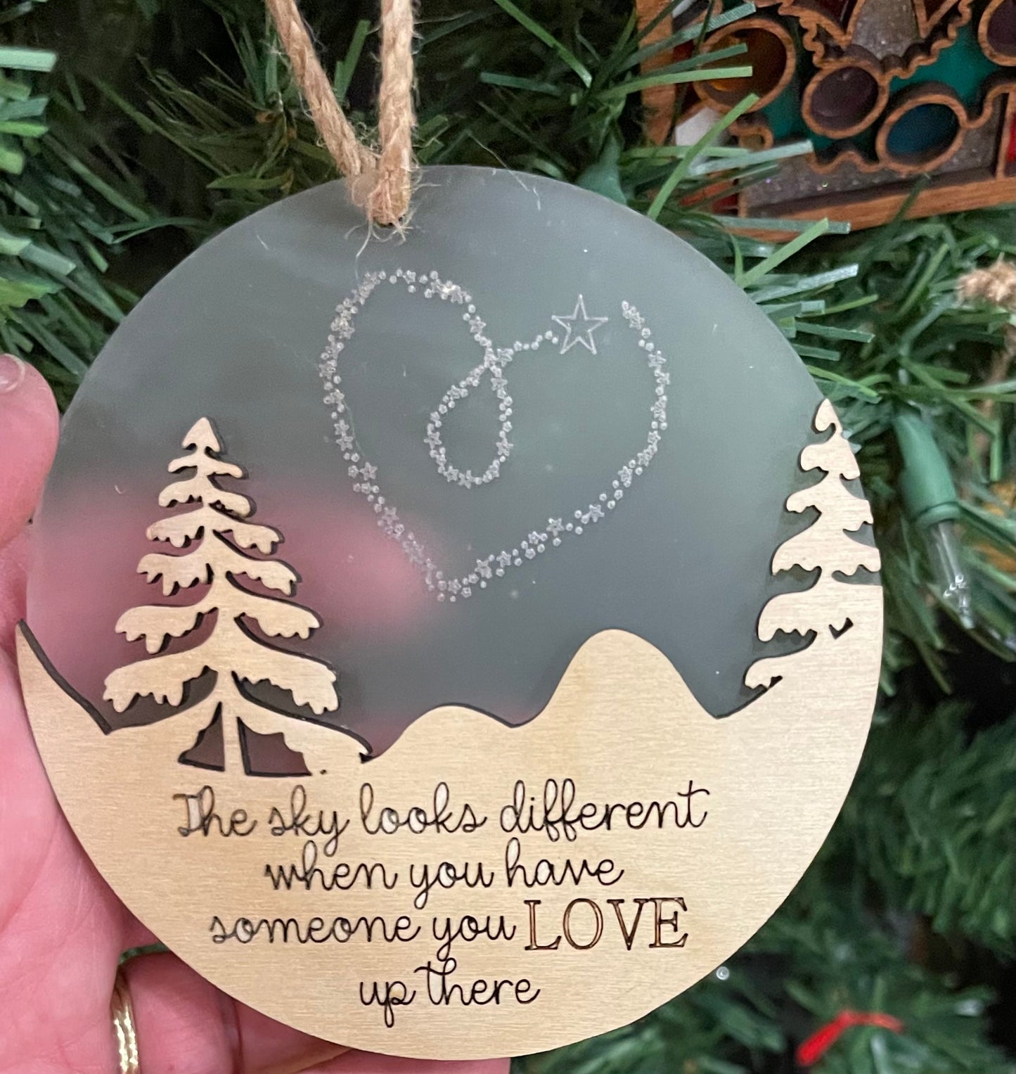 The Sky Looks Different Ornament