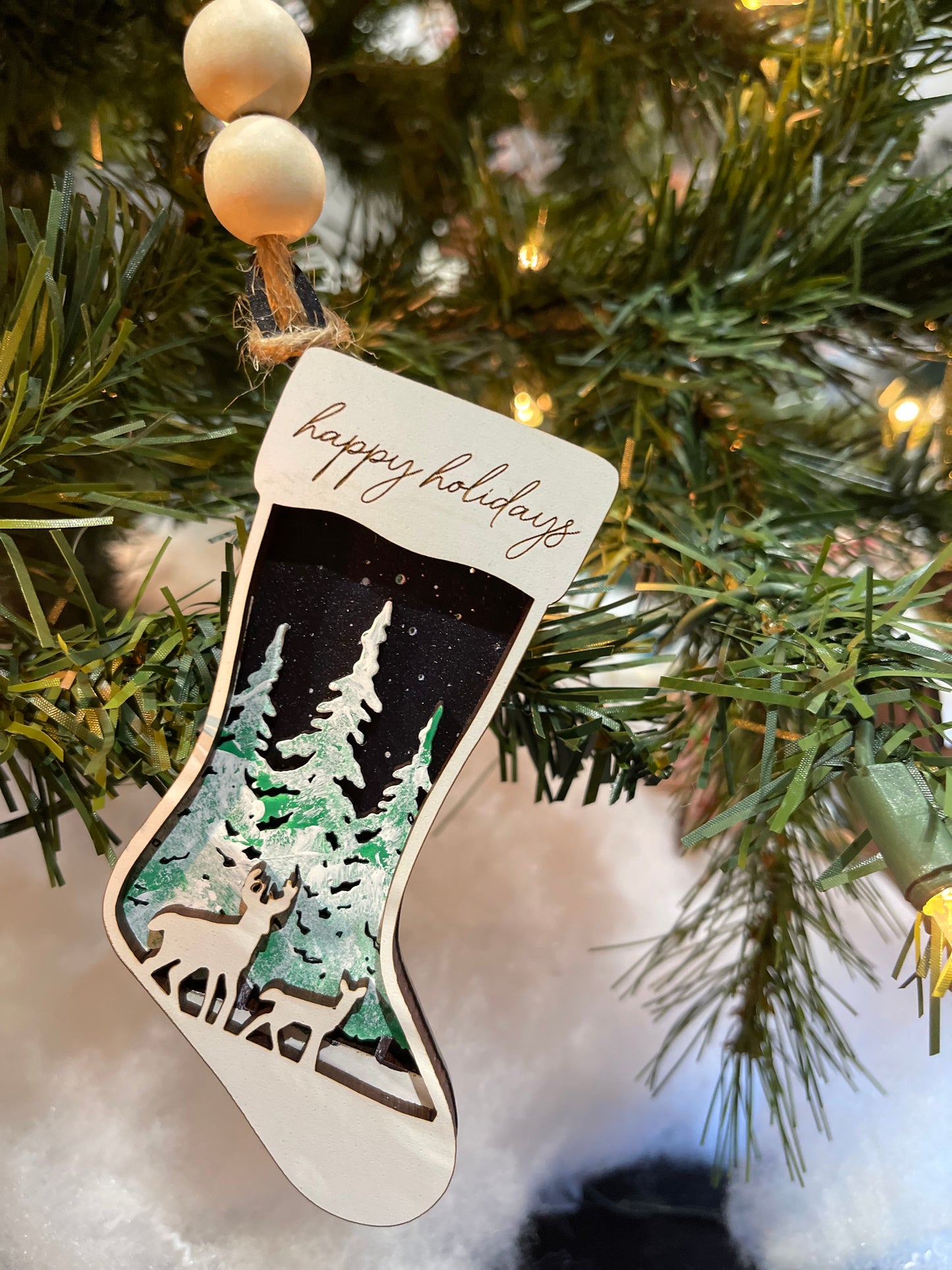 Deer Stocking Ornament