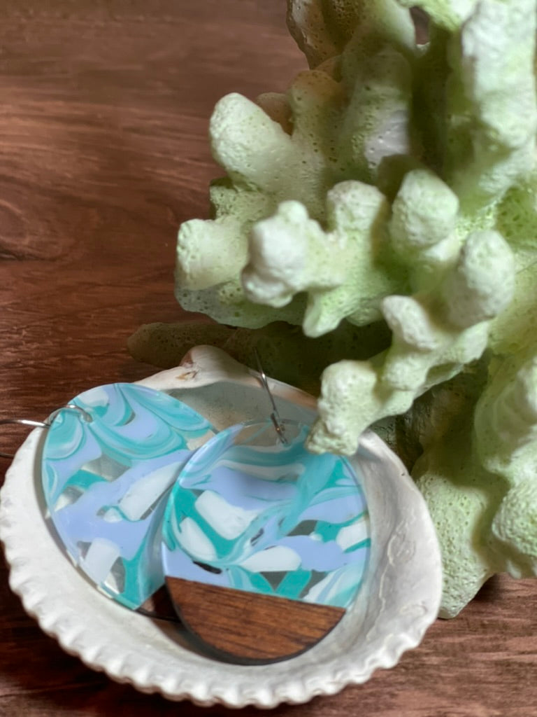 Oval Seafoam Earrings