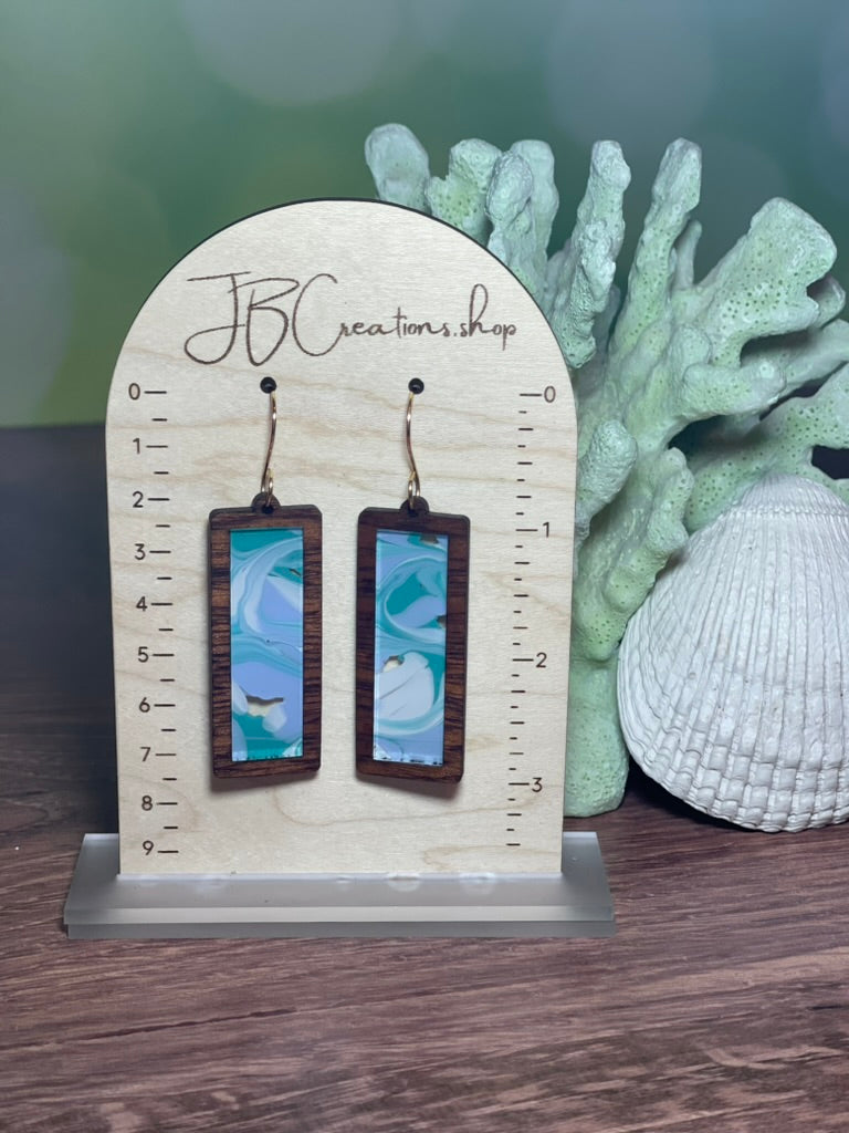 Seafoam Inlay Earrings