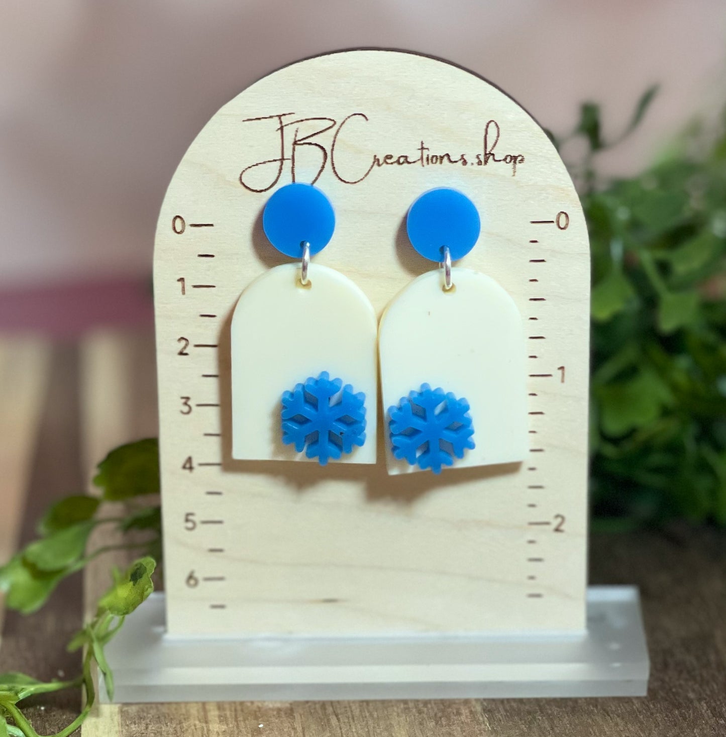 Matte Snowflake Earrings
